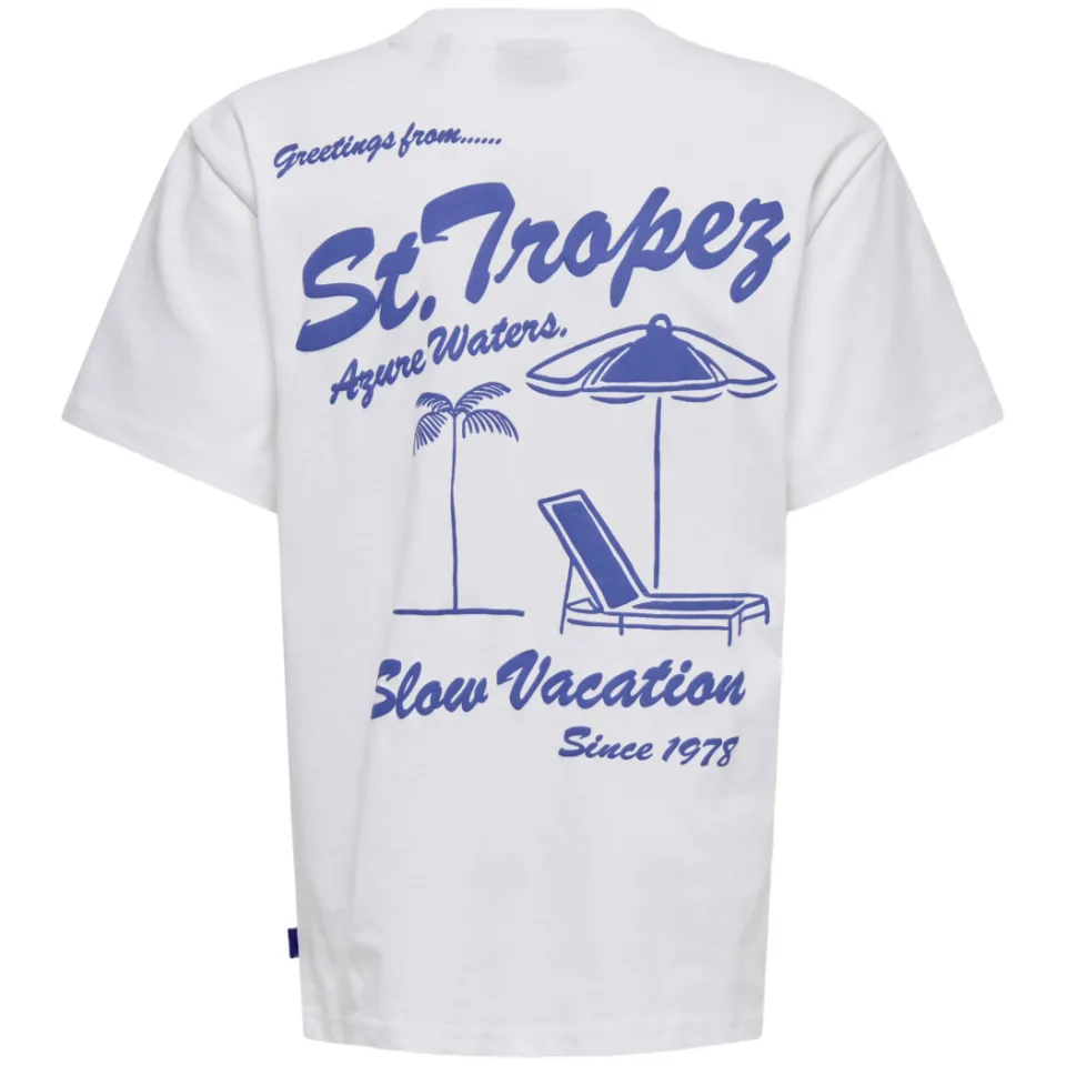 Only & Sons t-shirt wit, foto 3