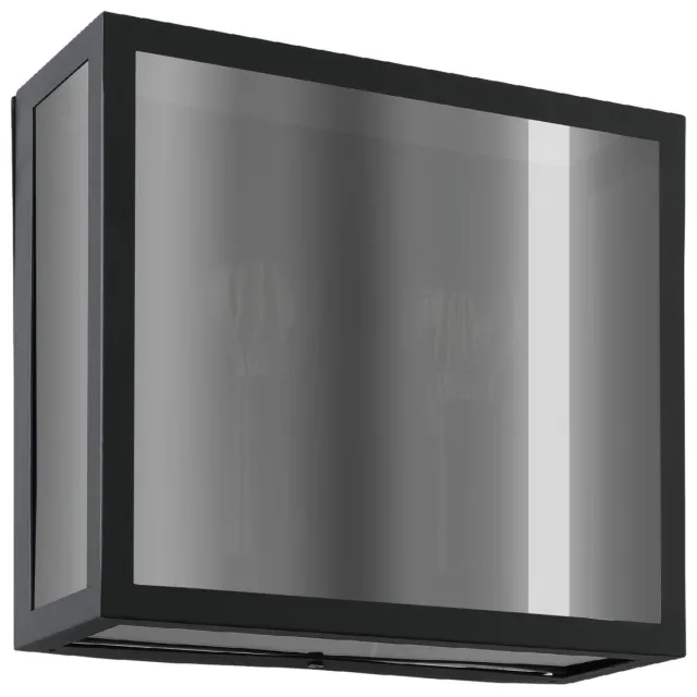 EGLO wandlamp buiten Alamonte - zwart Zwart, Smoke