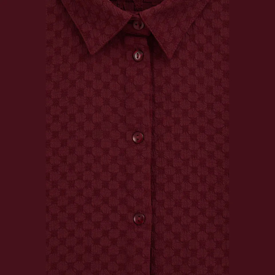 WE Fashion blouse donkerrood, foto 6