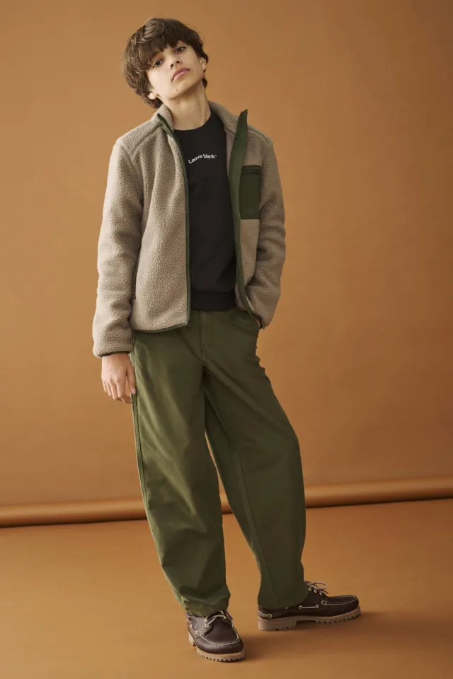 Only & Sons teddy tussenjas taupe Taupe/groen
