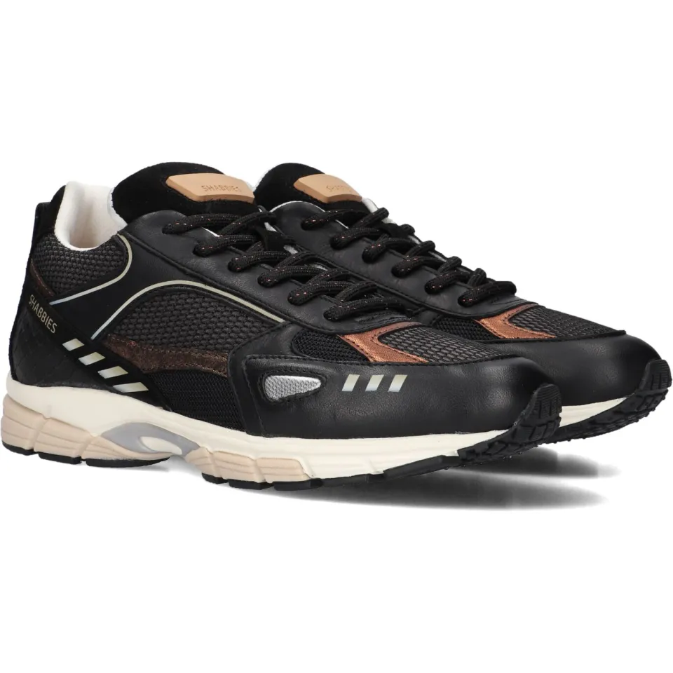Shabbies Amsterdam Abbey Masha sneaker zwart, foto 4