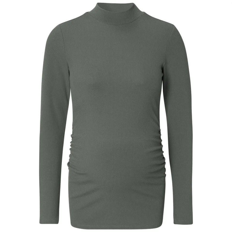 Noppies maternity Sira zwangerschapslongsleeve olijfgroen, foto 3