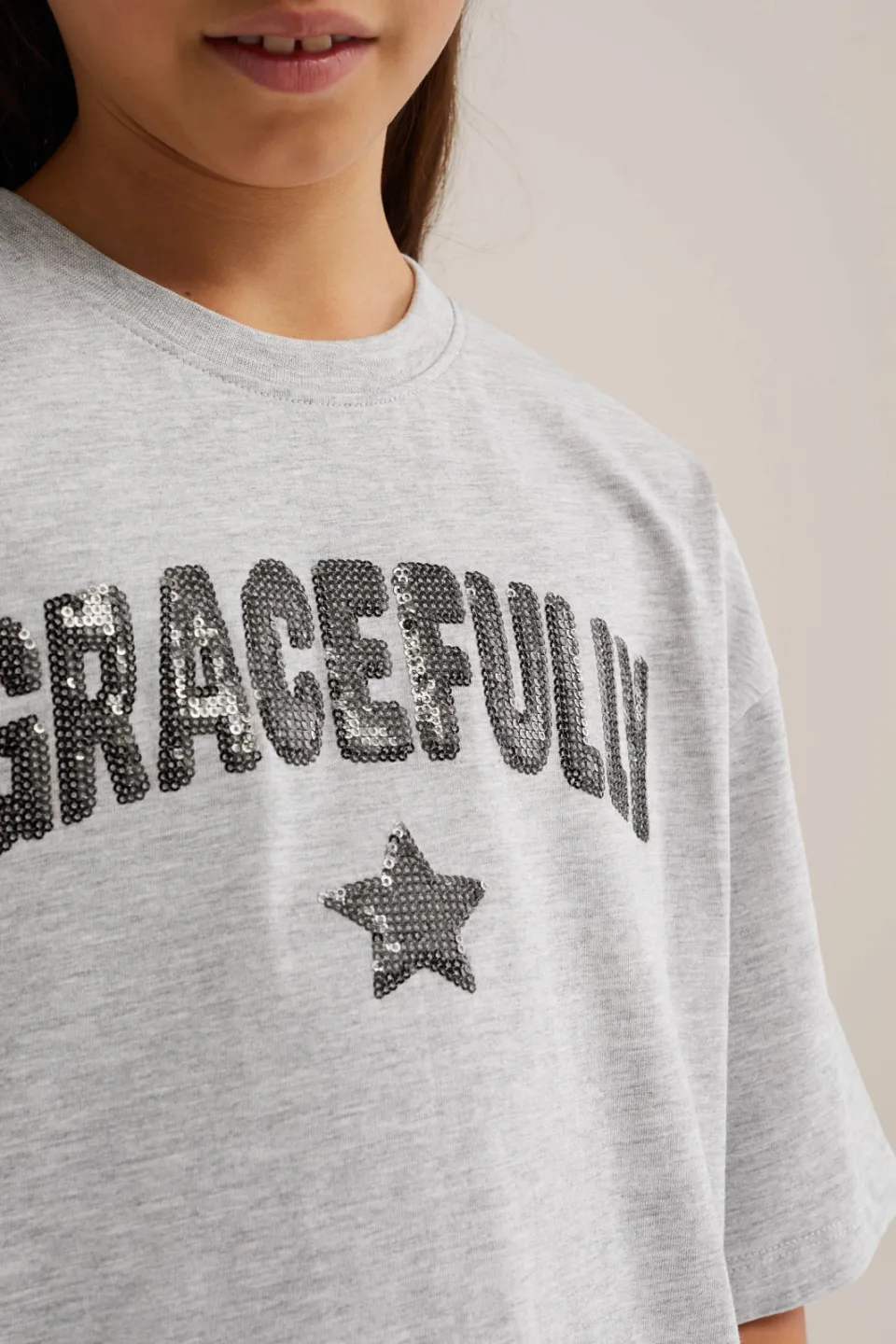 WE Fashion T-shirt lichtgrijs, foto 6