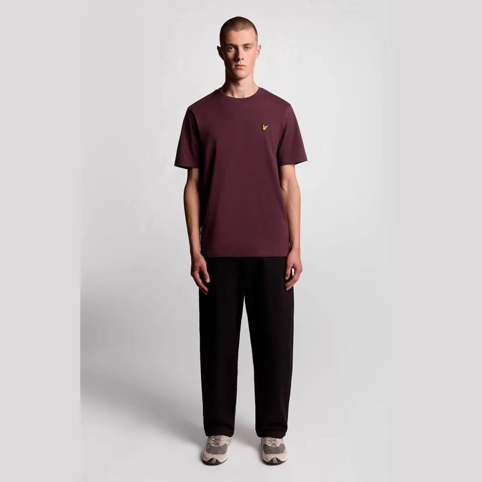 Lyle & Scott Robina t-shirt bordeauxrood, foto 3