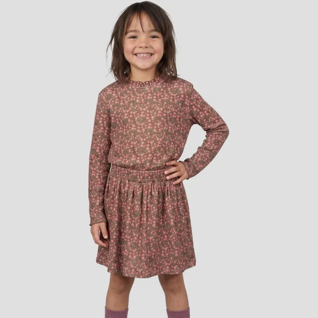 Orange Stars longsleeve met print bruin