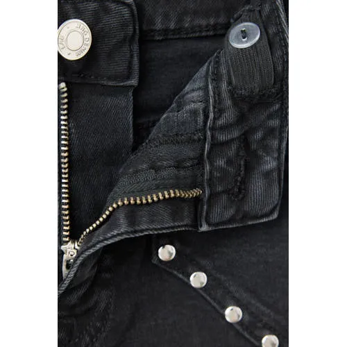 Mango Kids flared jeans met studs - zwart, foto 2