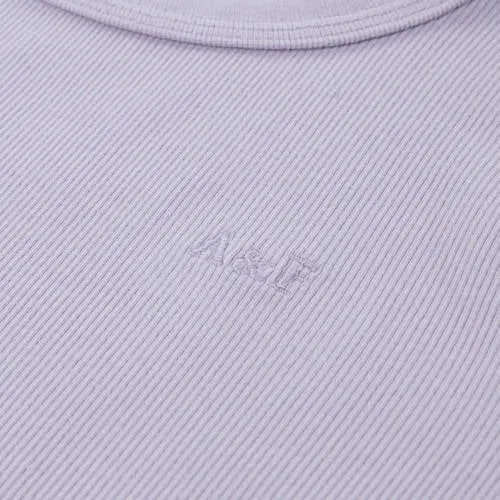 Abercrombie & Fitch t-shirt lila rib gebreid, foto 3