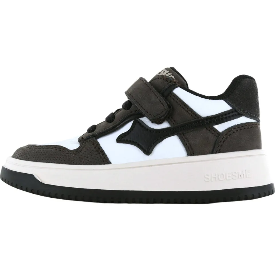 Shoesme suède sneakers - donkerbruin/zwart/wit, foto 6