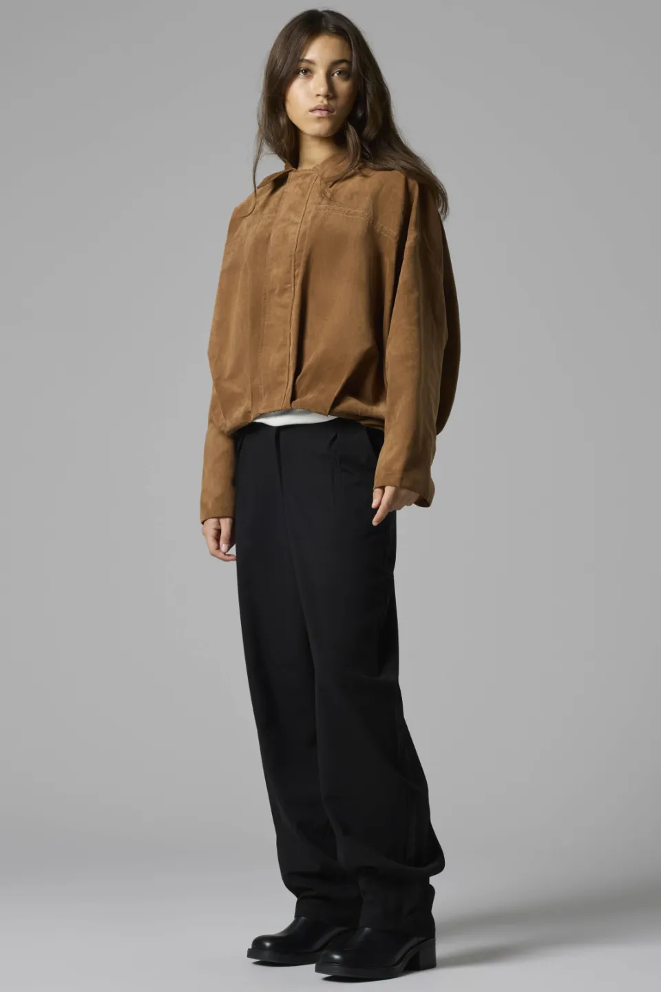 LMTD casual broek met plooien zwart