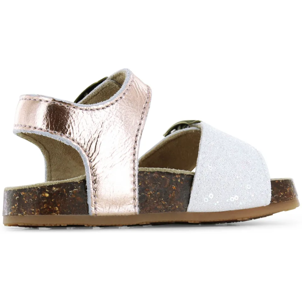 Shoesme leren sandalen - champagne/wit, foto 6