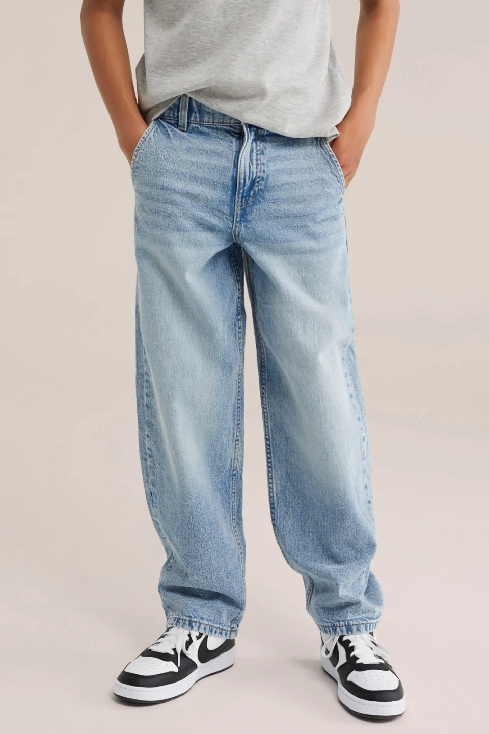 WE Fashion Blue Ridge baggy jeans medium blue denim, foto 7