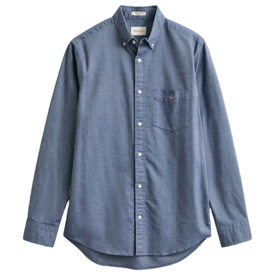 Gant regular fit oxford overhemd blauw, foto 2