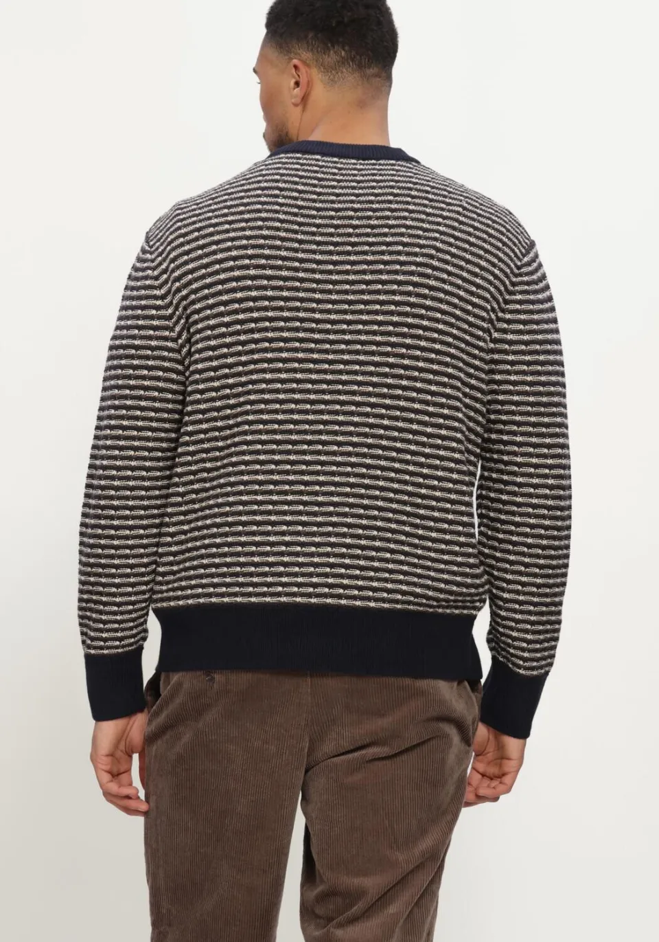 SELECTED MEN Heren Truien & Vesten Slmdarrell Ls Structure Crew Neck - Multi, foto 3