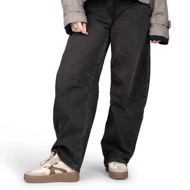 Haboob Aurelie leren sneakers met plateauzool - beige, foto 6