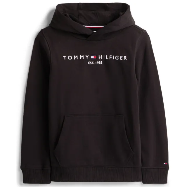 Tommy Hilfiger unisex hoodie met logo zwart, foto 2