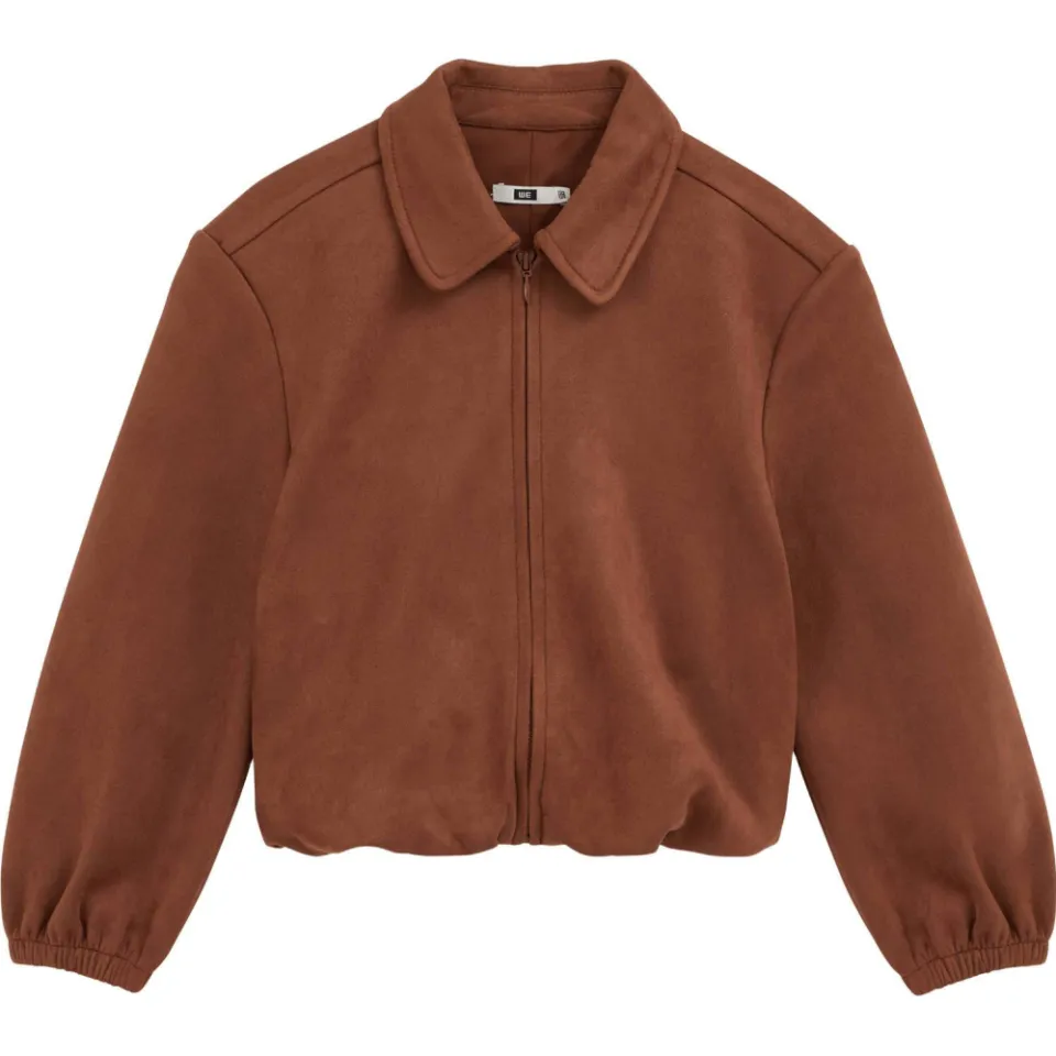 WE Fashion suèdelook bomberjack cognac, foto 2
