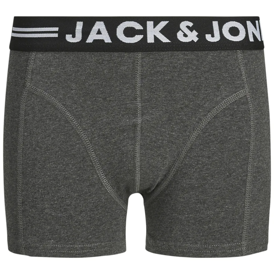 Jack & Jones Junior JACLICHFIELD boxershorts set van 3 antraciet /donkerblauw/donkerrood/zwart, foto 3