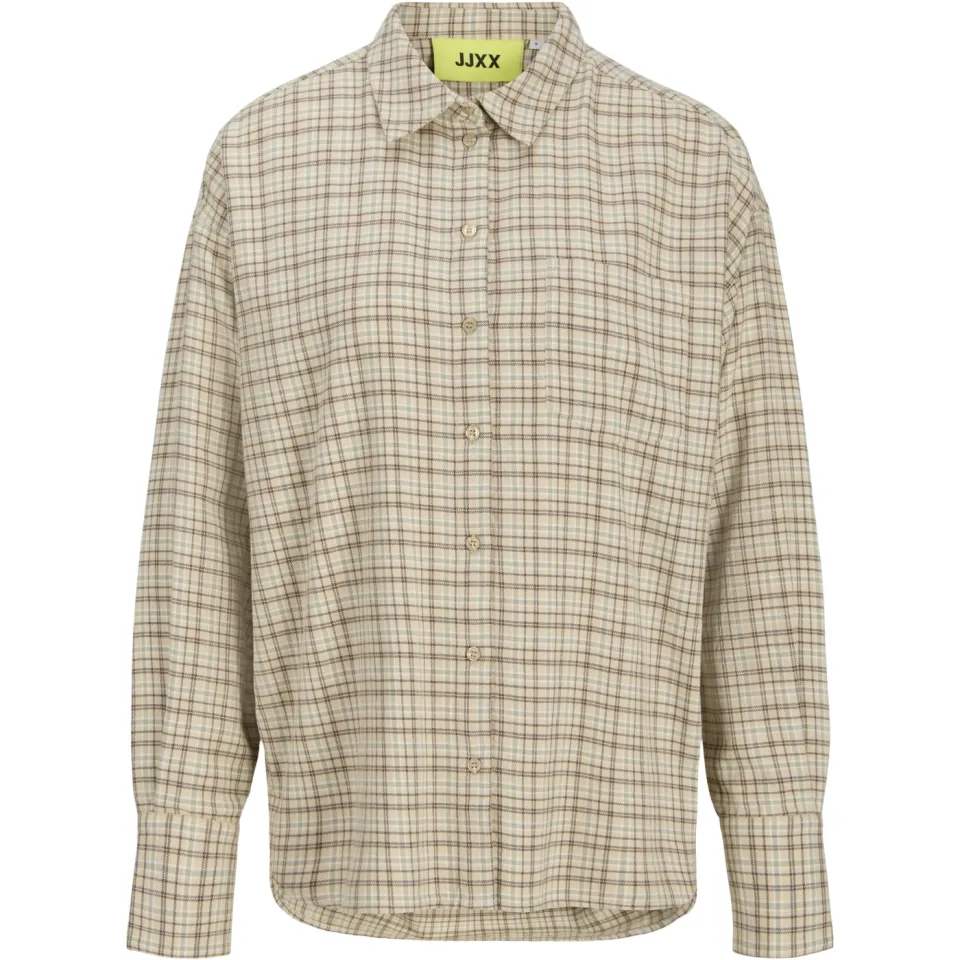 JJXX GIRL JXJAMIE geruite blouse beige bruin, foto 3