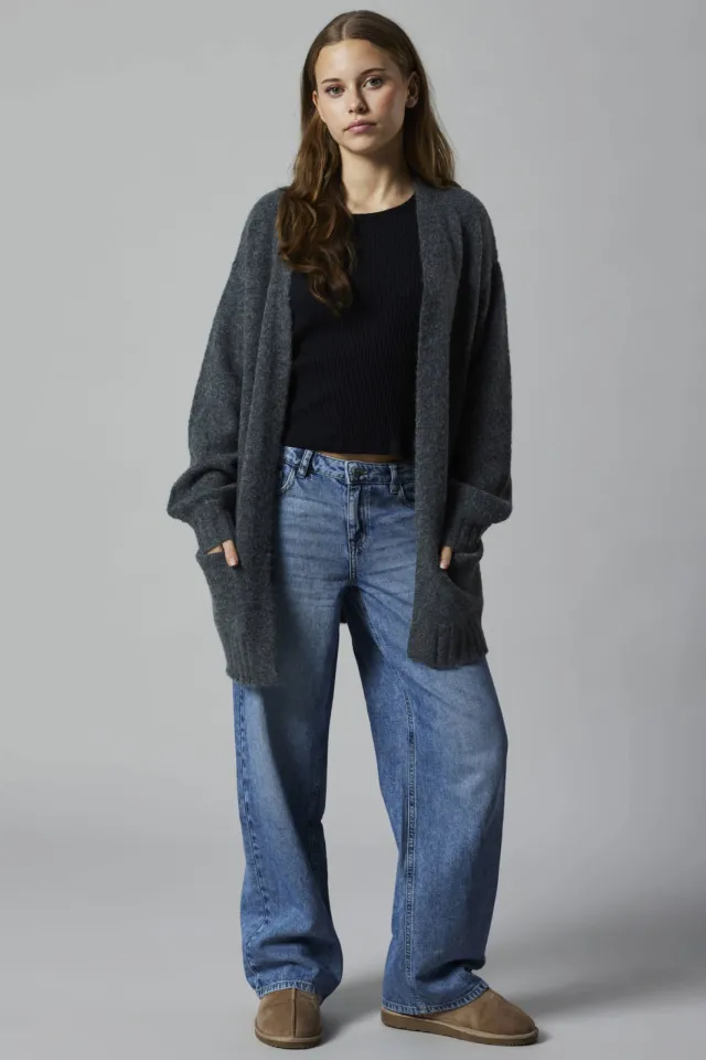 LMTD wide leg jeans - middelblauw Medium blue denim
