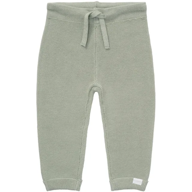 Noppies Grover gebreide babybroek groen