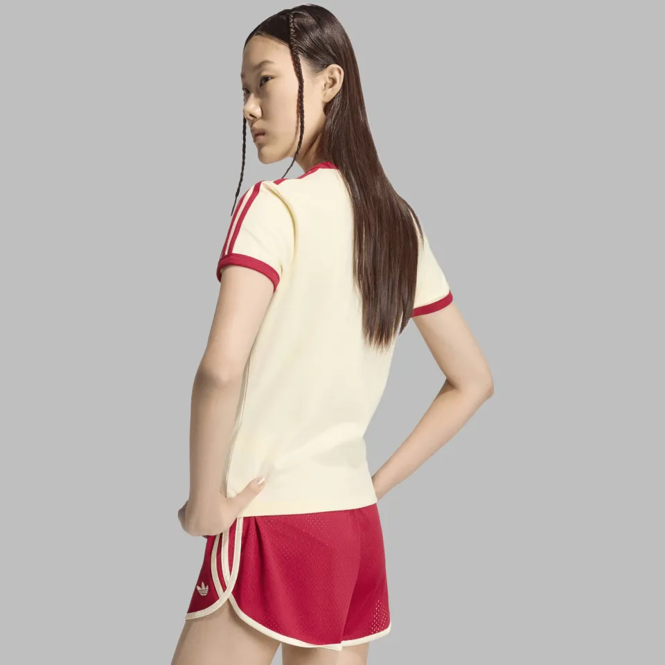 Adidas Originals Cali T-shirt - ecru/rood, foto 6