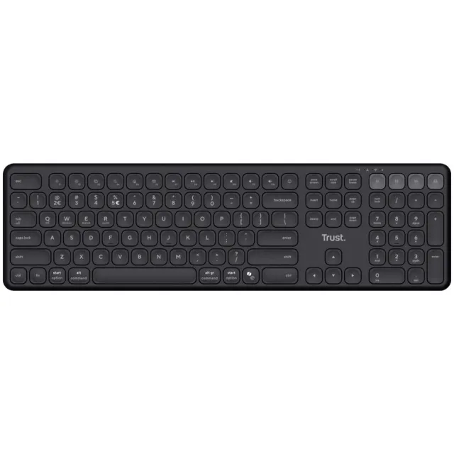 Trust Vaiya multidevice draadloos toetsenbord azerty zwart