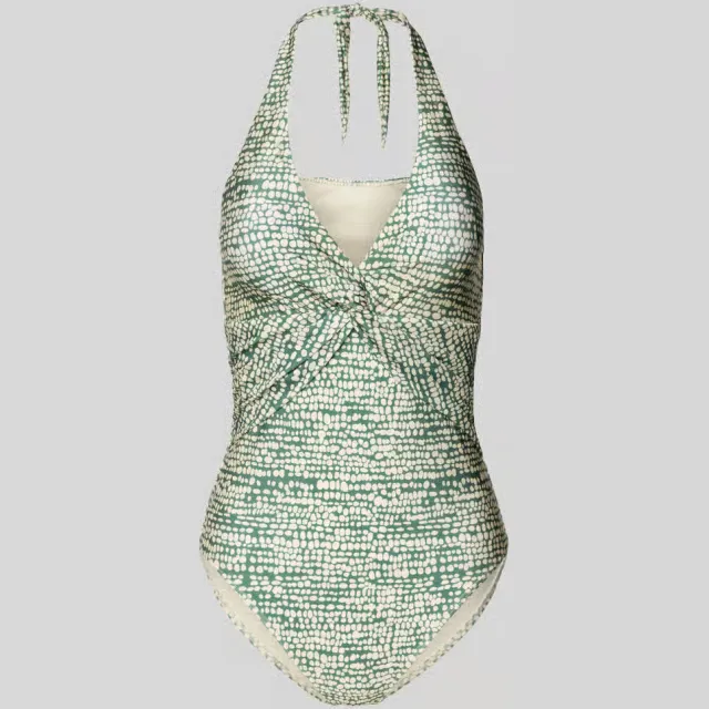 Barts Cascis halter badpak groen Rietgroen