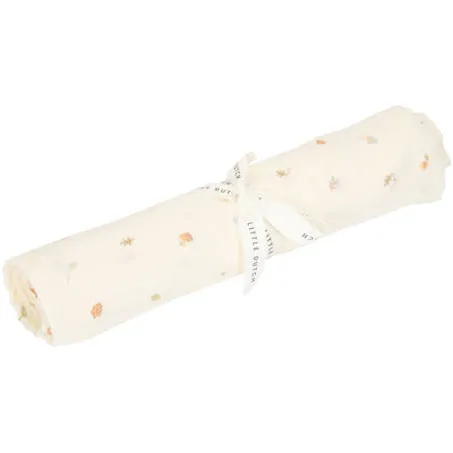 Little Dutch hydrofiele swaddle Forest Treasures ecru, foto 2