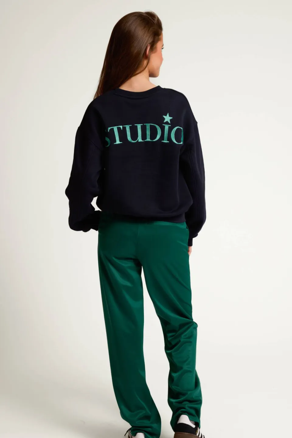 LOOXS 10sixteen rechtvallende sweater met borduursels - donkerblauw, foto 4