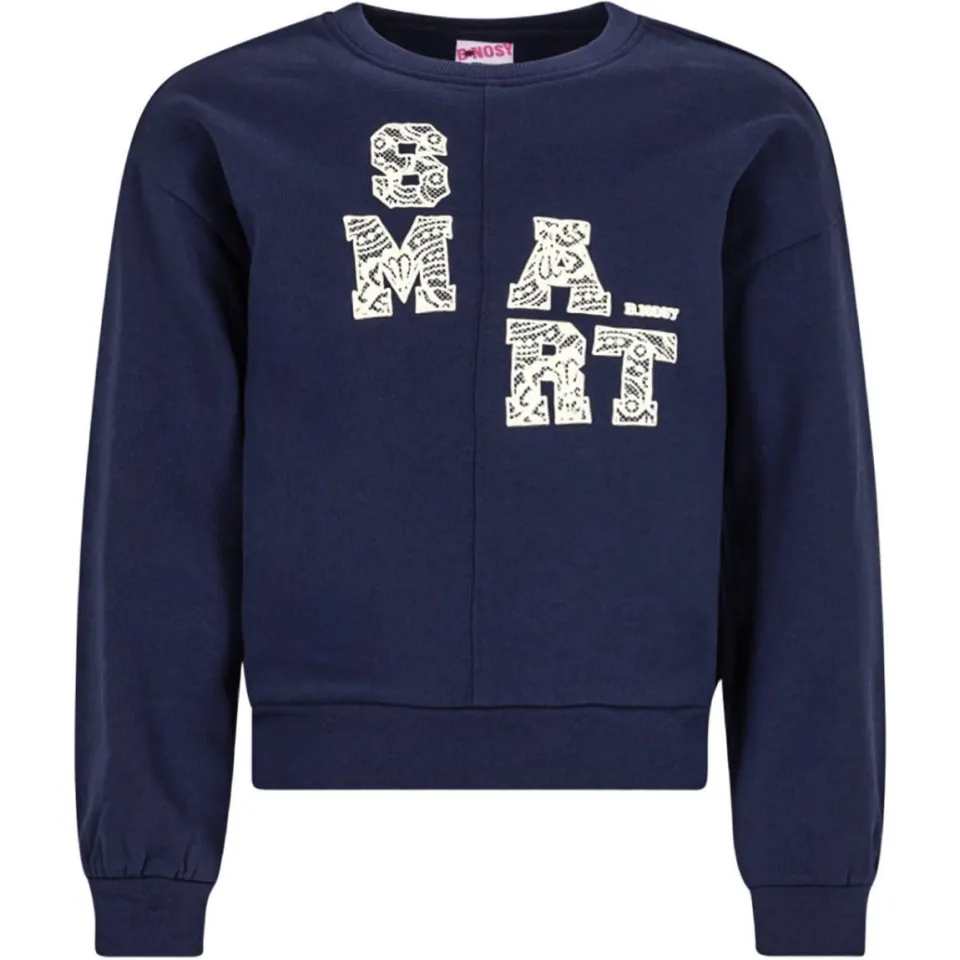 B.Nosy rechtvallende sweater met print - donkerblauw, foto 2