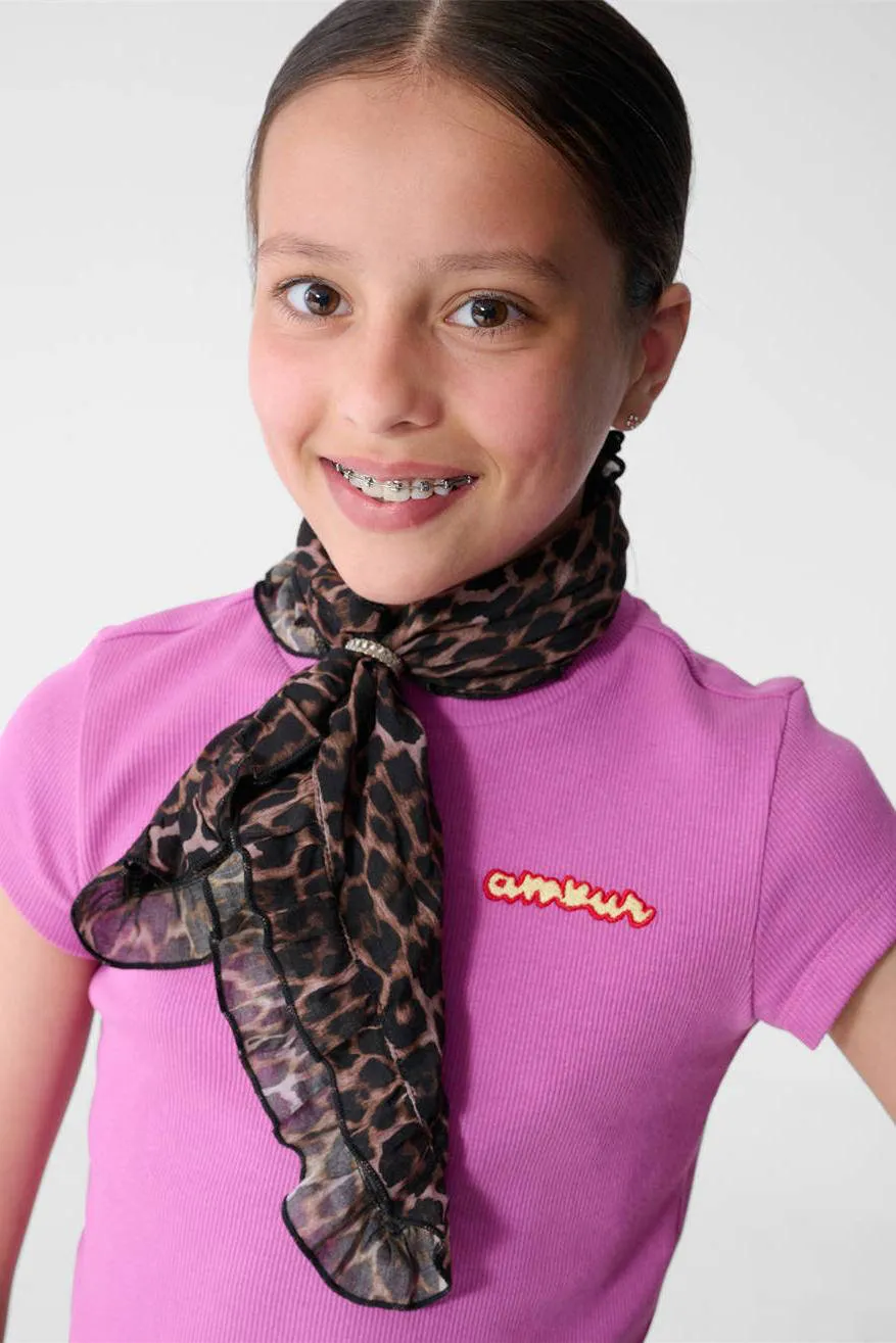 Shoeby rib T-shirt paars, foto 7