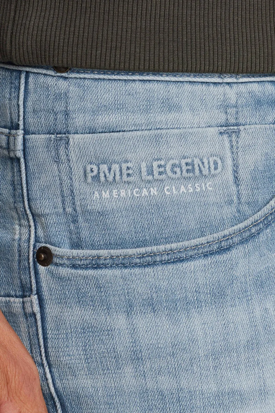 PME Legend NIGHTFLIGHT regular fit jeans met textuur lichtblauw blauw, foto 5