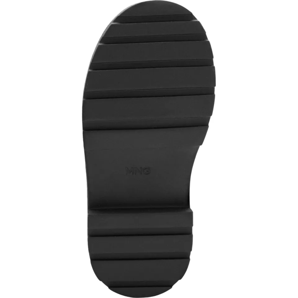 Mango Kids leren enkelboots met profielzool - zwart, foto 6