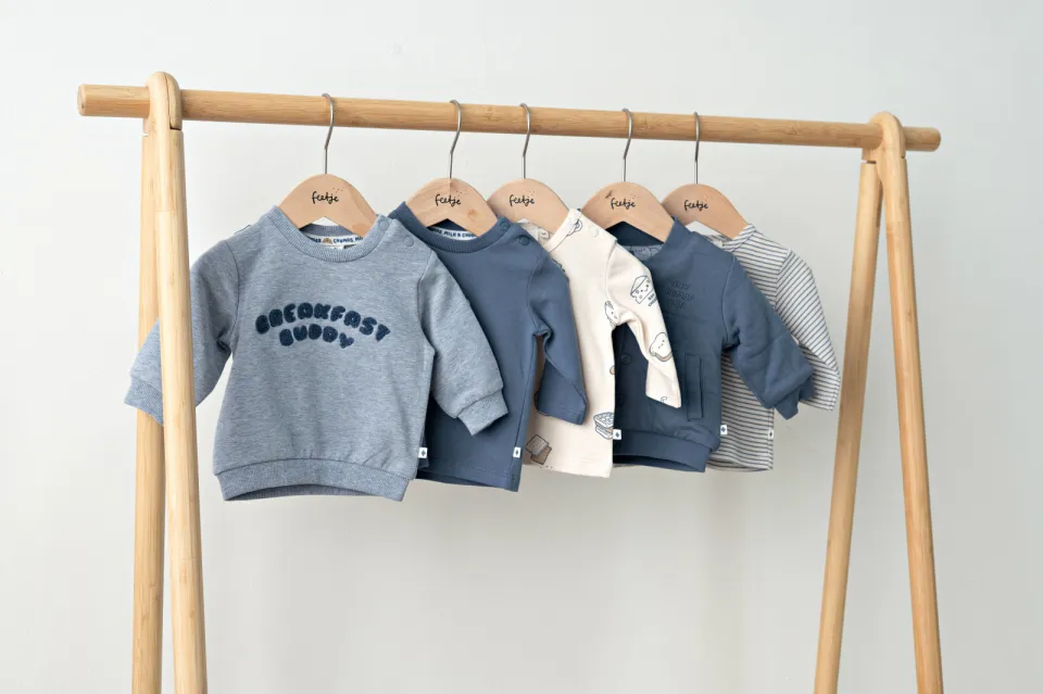 Feetje aansluitende longsleeve met print crème, foto 6