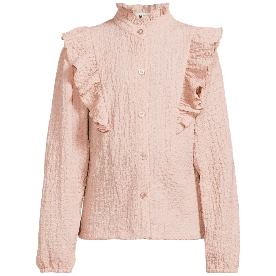 Me & My Monkey rechtvallende blouse met ruches roze, foto 2