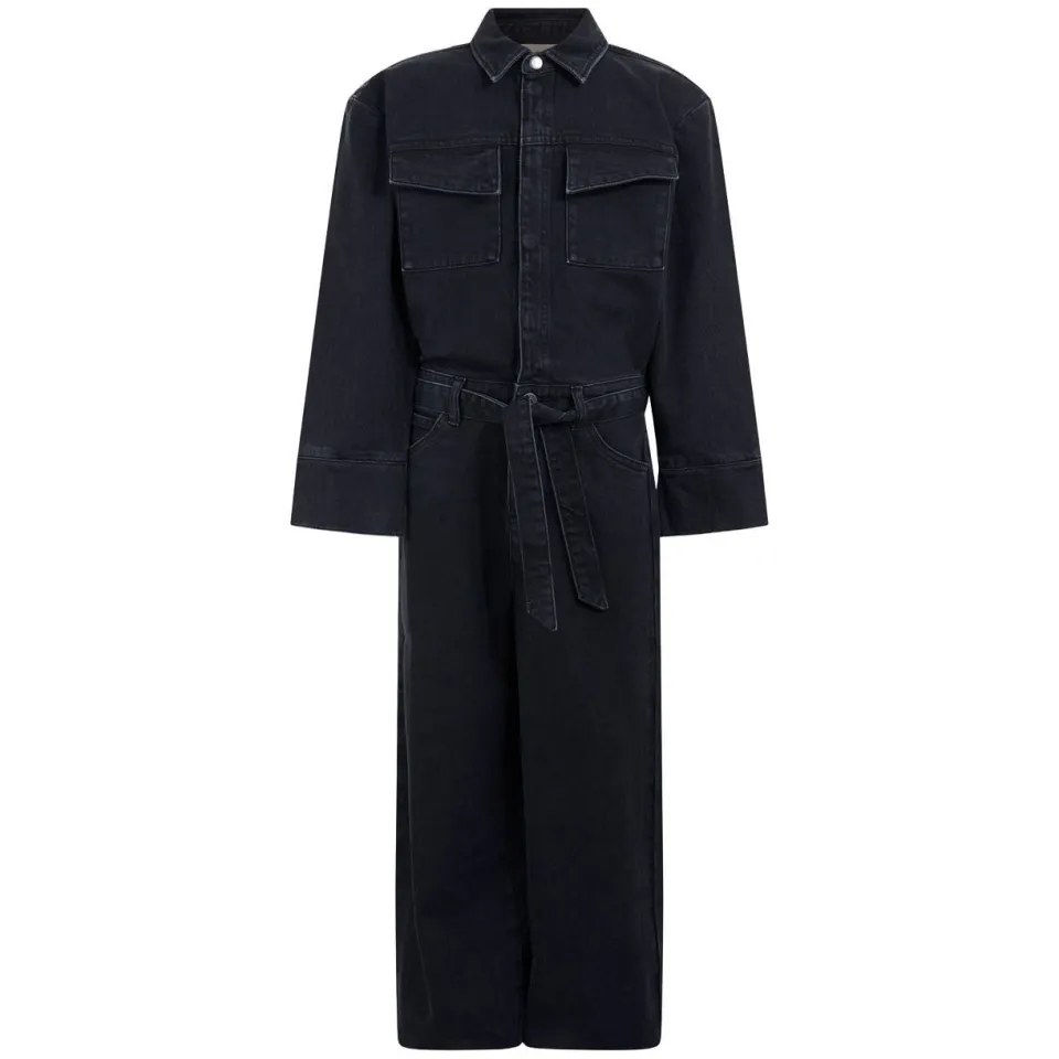 Shoeby denim jumpsuit zwart, foto 2