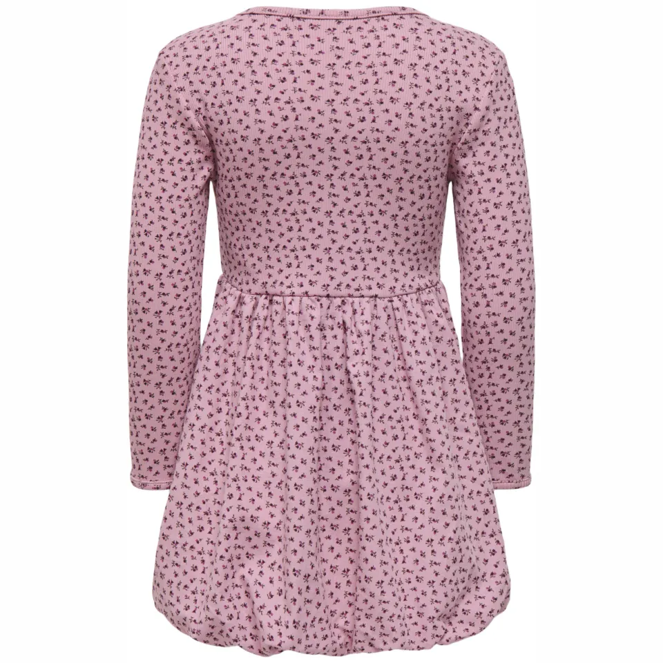 KIDS ONLY MINI gebloemde korte jurk met plooien roze, foto 2