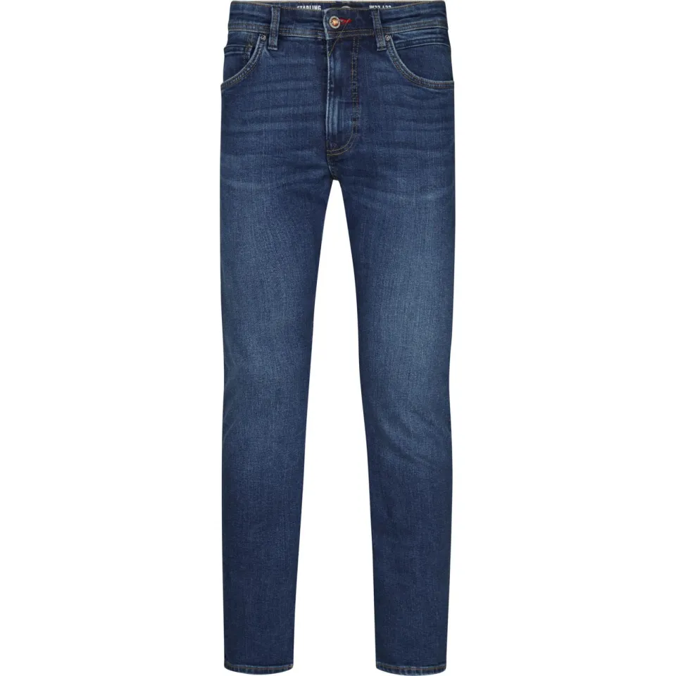 Petrol Industries STARLING straight leg jeans medium used blauw, foto 2