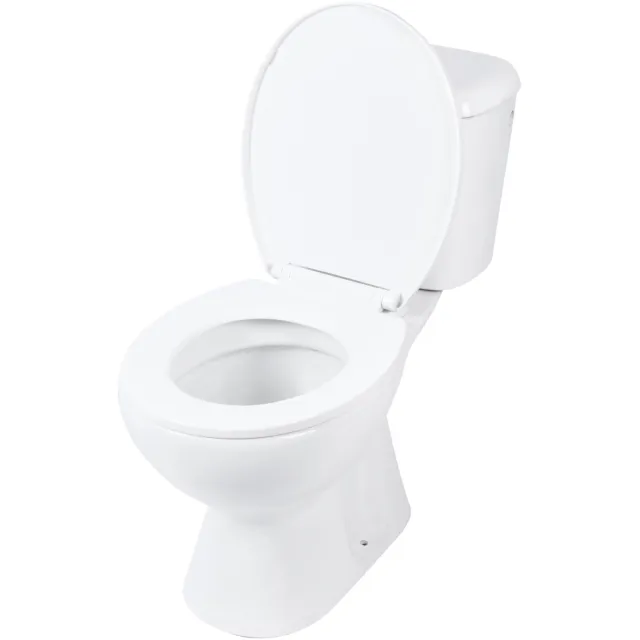 Differnz Toiletpot Differnz Staand Met PK Uitgang Inclusief Toiletbril Wit