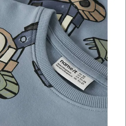 NAME IT MINI sweater met print - blauw, foto 4
