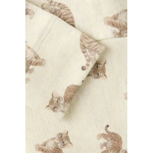 NAME IT BABY gebreide babybroek met print ecru, foto 2