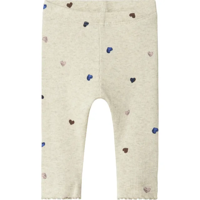 NAME IT BABY legging met hartjes beige