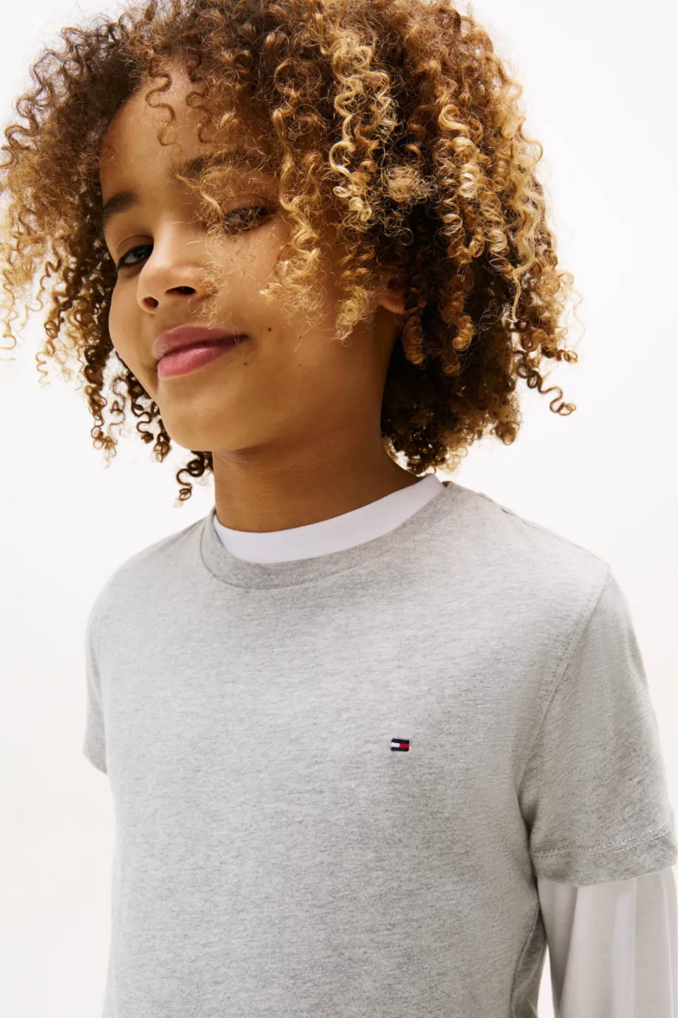 Tommy Hilfiger T-shirt grijs melange, foto 6