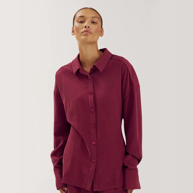 Harper & Yve Helena blouse wijnrood, foto 4