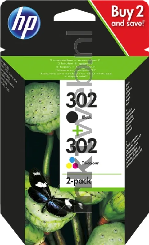 Hp 302 Multipack zwart en kleur (Origineel)