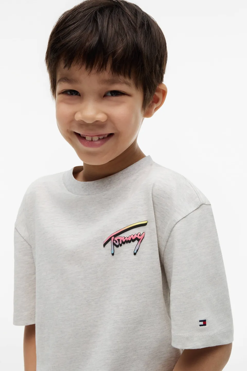 Tommy Hilfiger t-shirt lichtgrijs, foto 5