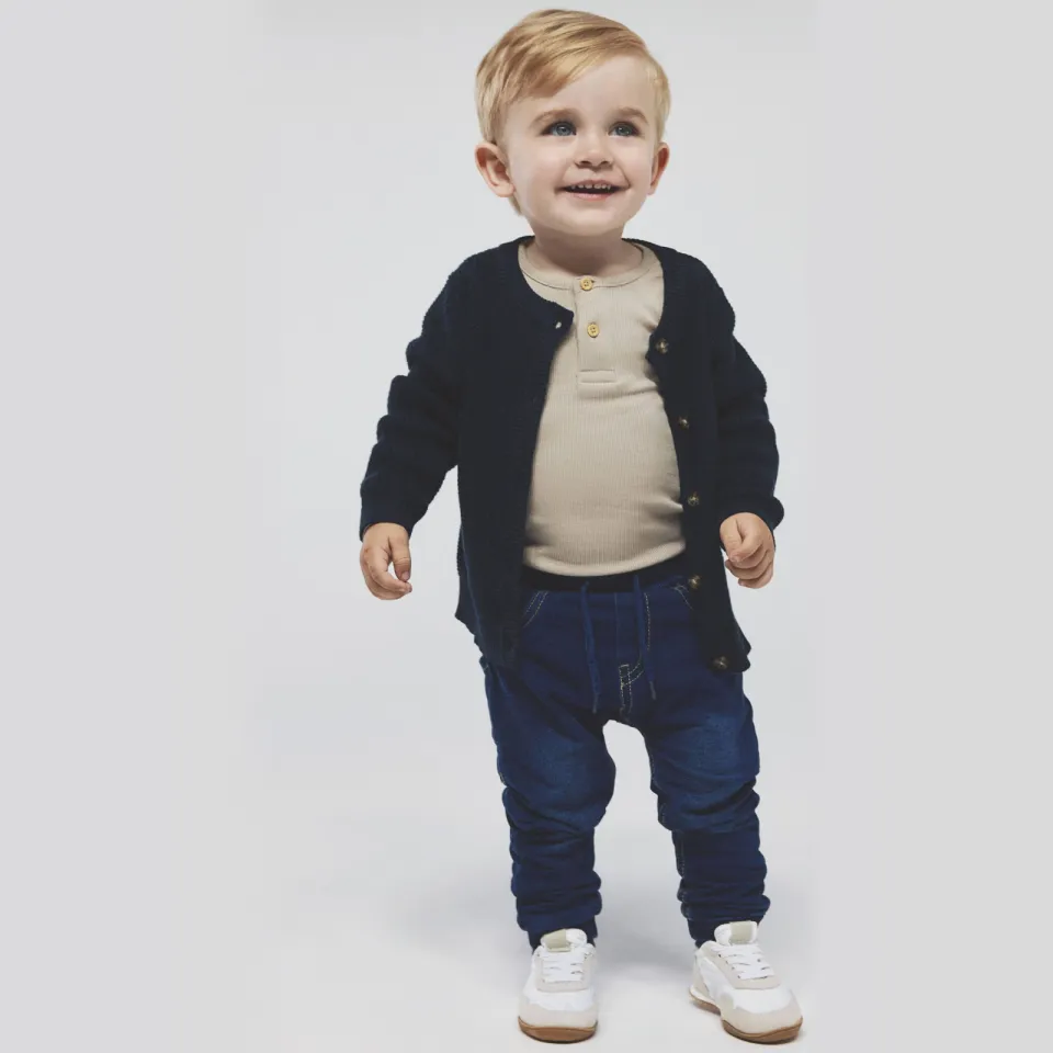 NAME IT BABY baby tapered fit jog denim NBMBUNDO dark blue denim