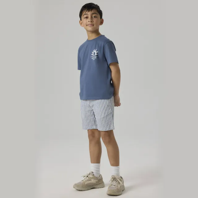 NAME IT KIDS T-shirt met backprint blauw
