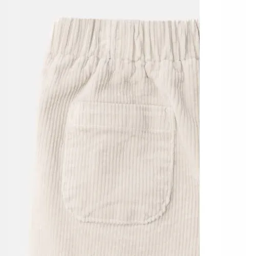 Mango Kids corduroy casual broek beige, foto 6