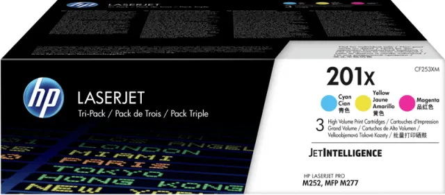 Hp 201X CF253XM Toner C/Y/M cyaan